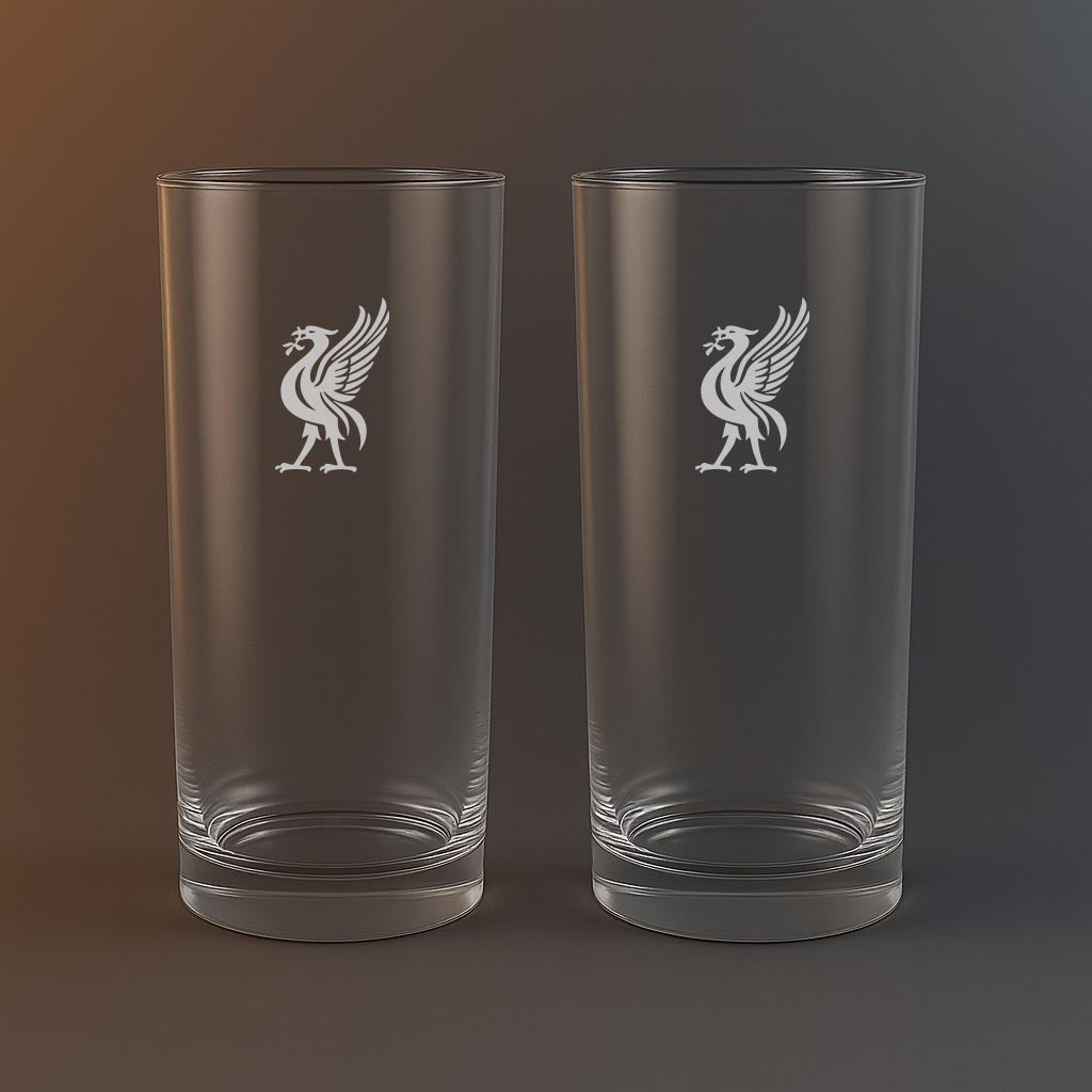 Drinkglas med Liverpool motiv