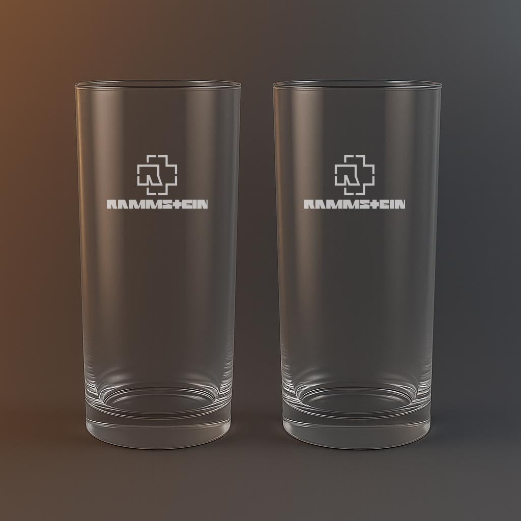 Drinkglas med Rammstein motiv