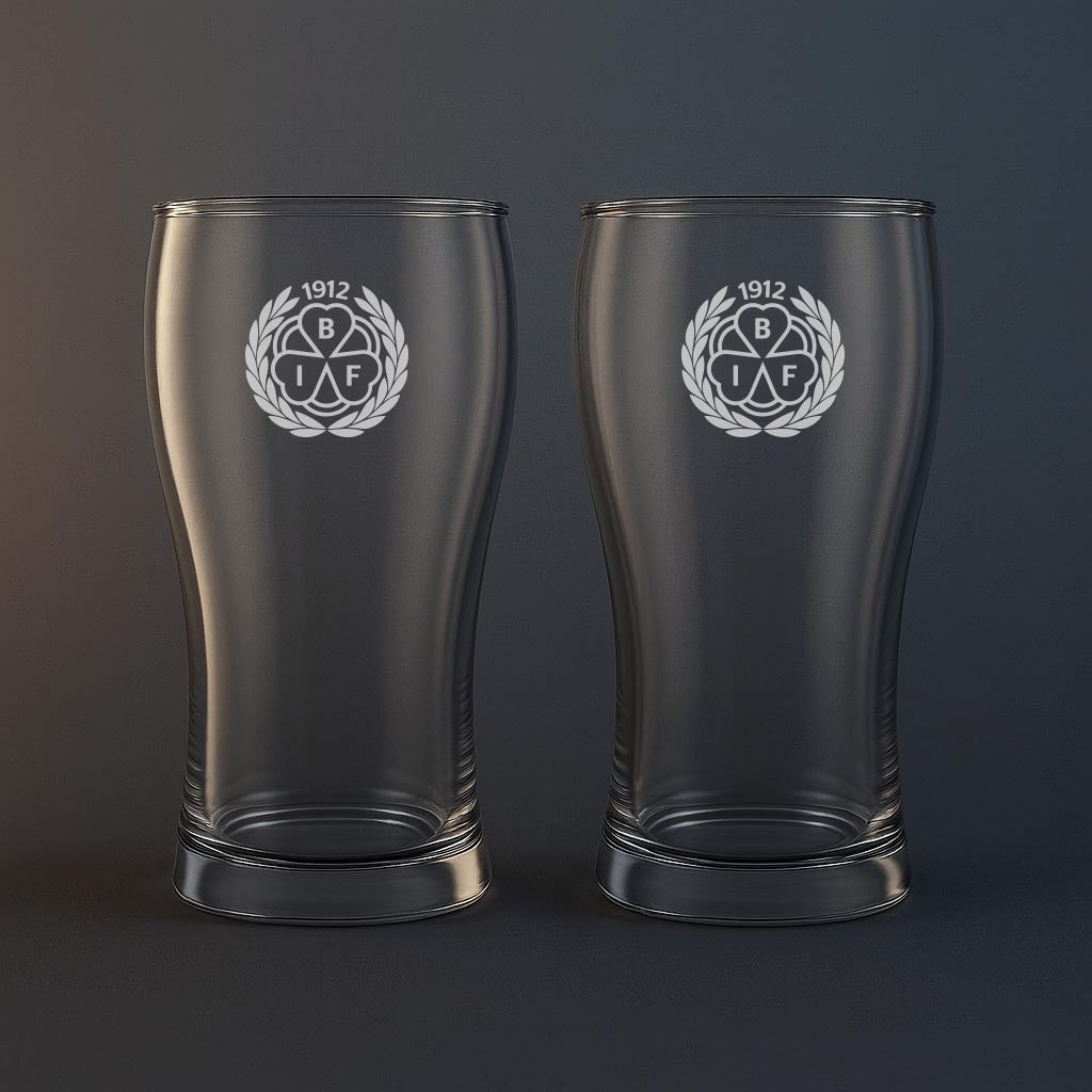 Ölglas med Brynäs motiv