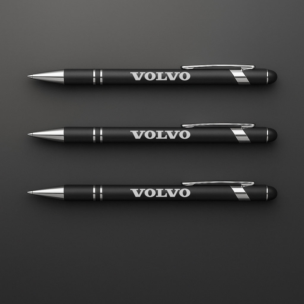 Pennor med Volvo motiv