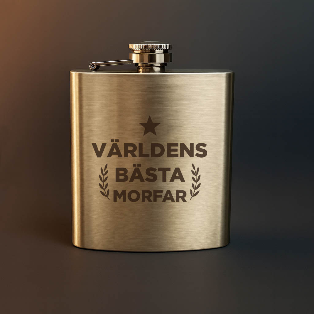 Plunta med texten Världens bästa morfar