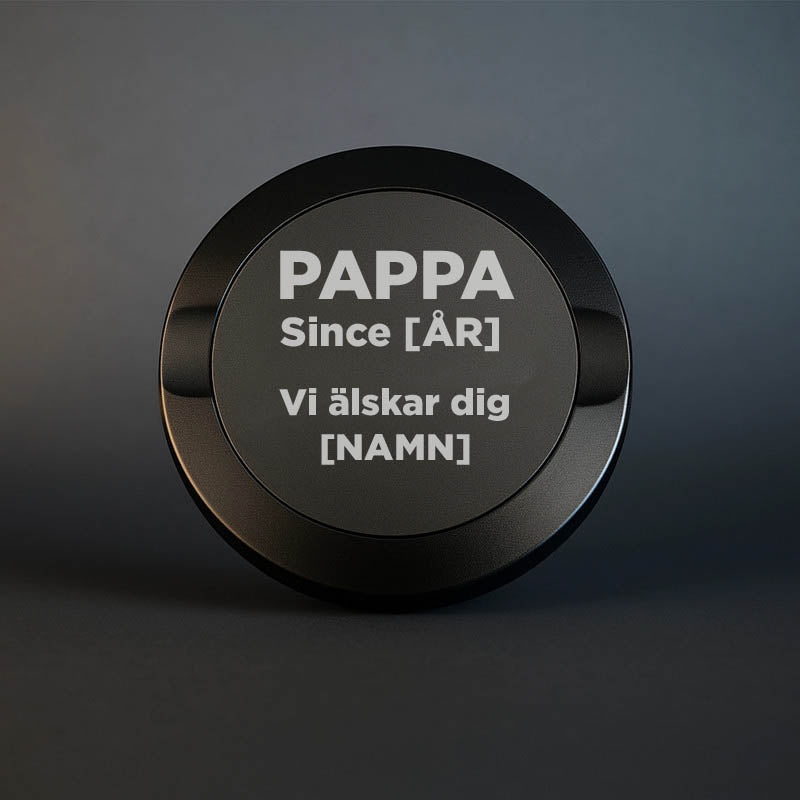 Snusdosa med Pappa since och ett årtal
