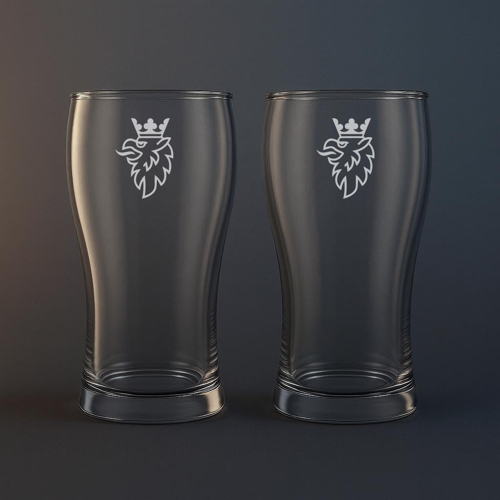 Ölglas med SAAB/Scania motiv