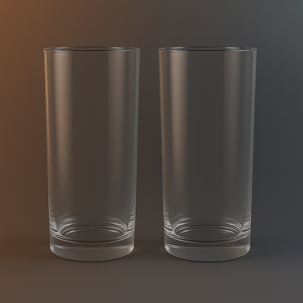 Drinkglas utan design