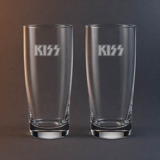 2st Ölglas med Kiss logga