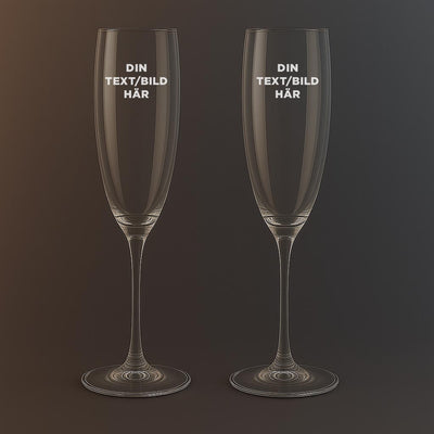 2st Champagneglas 21cl - Med din egen design