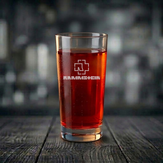 Drinkglas med Rammstein motiv