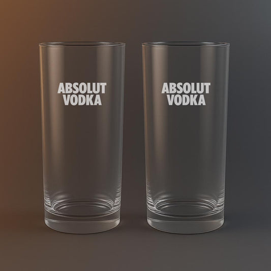 Drinkglas med Absolut Vodka motiv