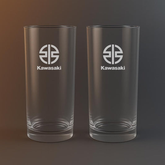 Drinkglas med Kawasaki motiv
