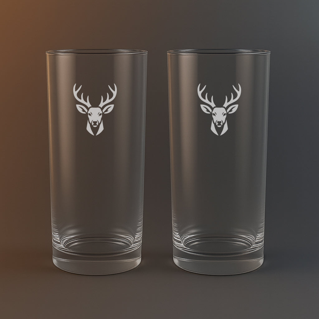 Drinkglas med Rådjur motiv