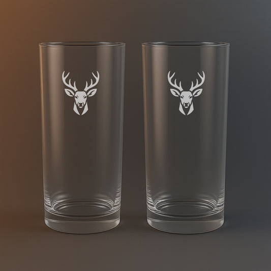 Drinkglas med Rådjur motiv