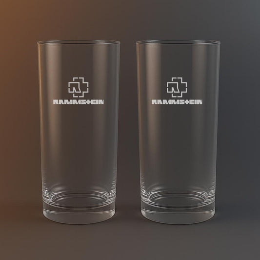 Drinkglas med Rammstein motiv