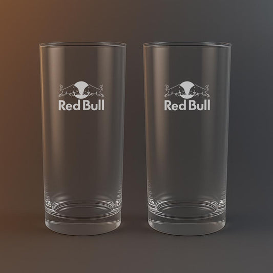 Drinkglas med Red Bull motiv