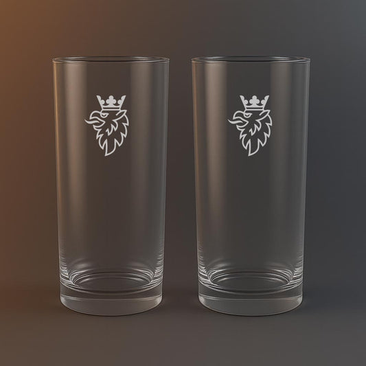 Drinkglas med Scania/SAAB motiv