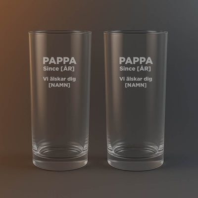 2st Drinkglas 40cl - Pappa since