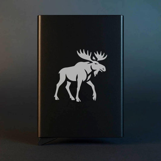 Korthållare med Älgmotiv