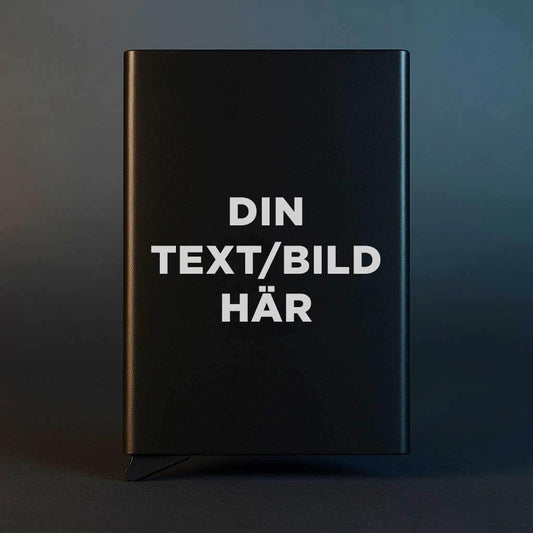 Korthållare med egen text/bild 