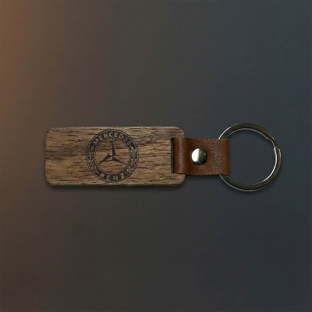 Nyckelring med Mercedes Benz logga