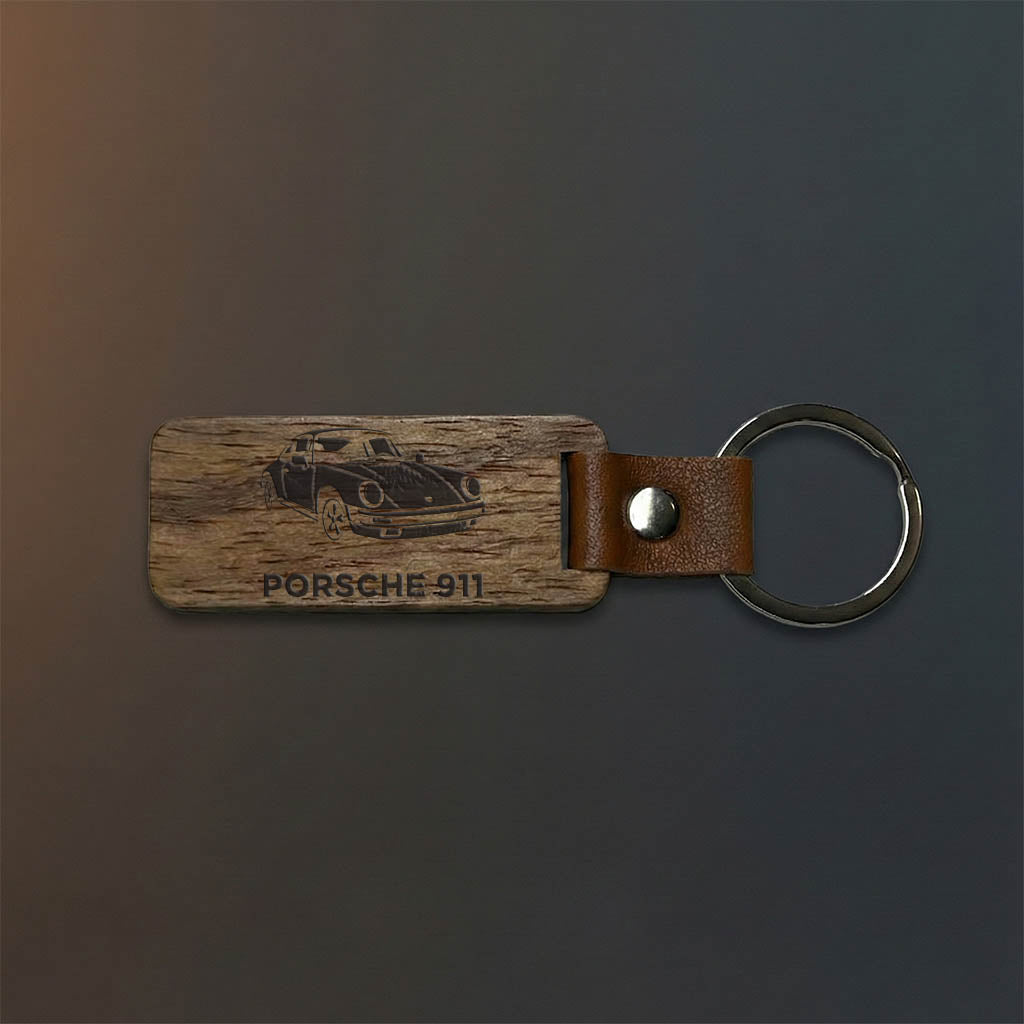 Nyckelring med Porsche 911 motiv