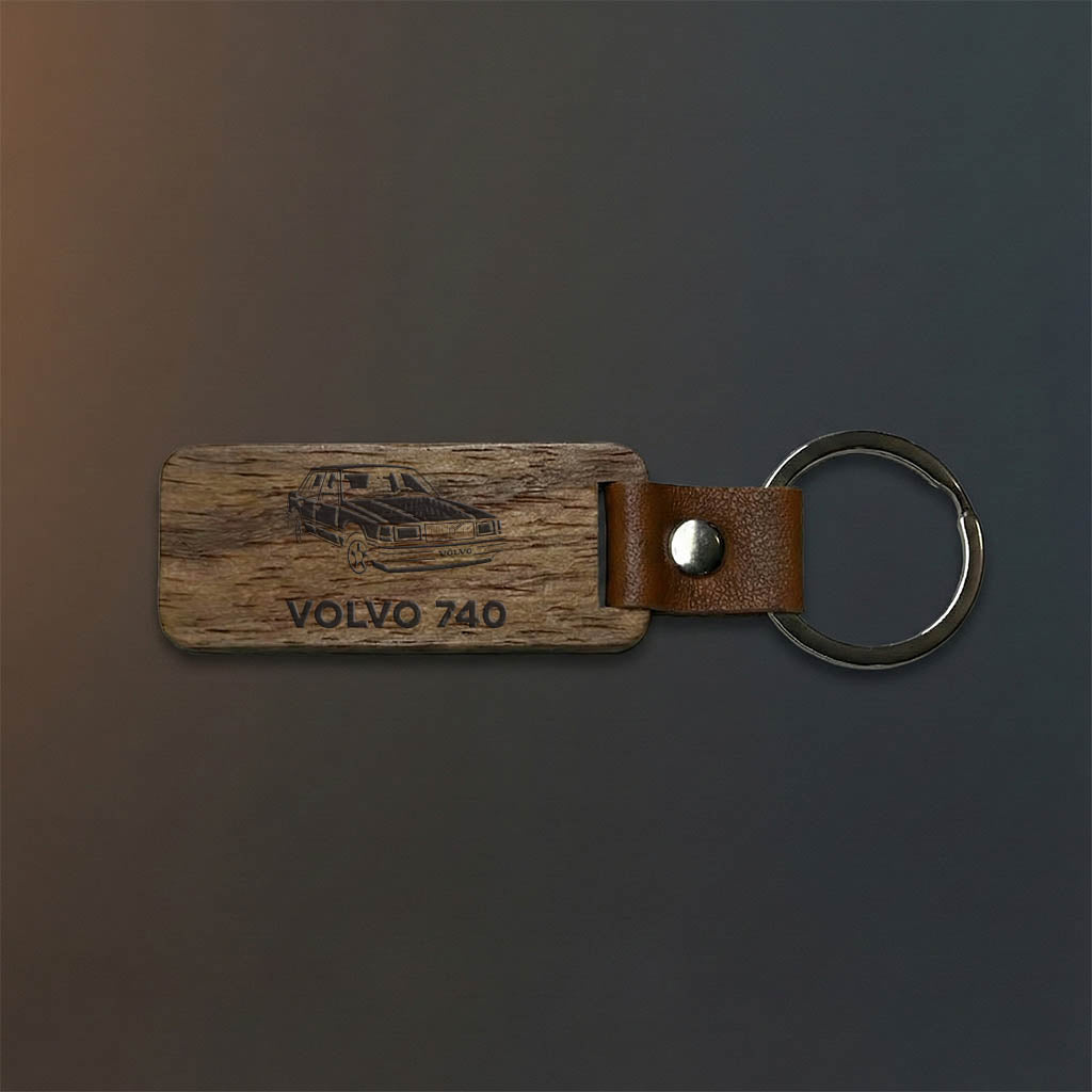Nyckelring med Volvo 740 motiv