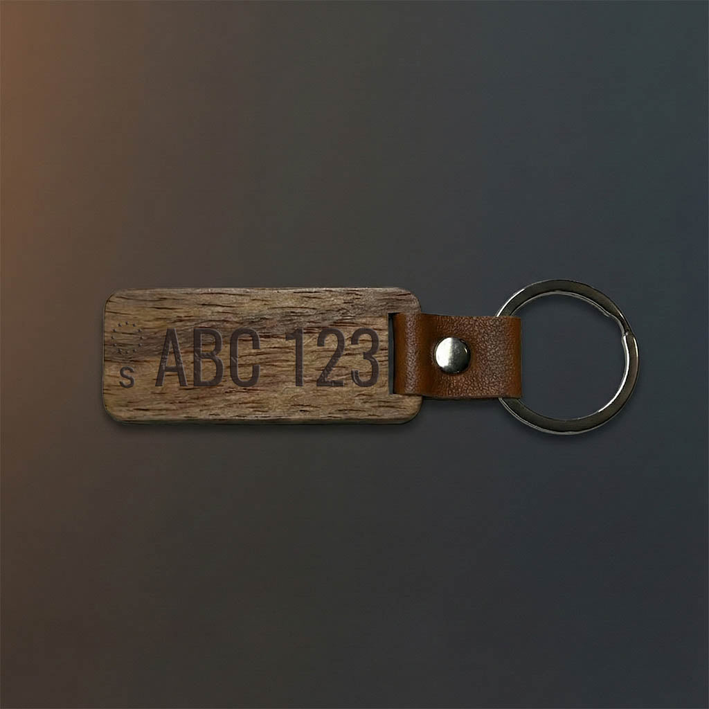 Nyckelring med eget registreringsnummer