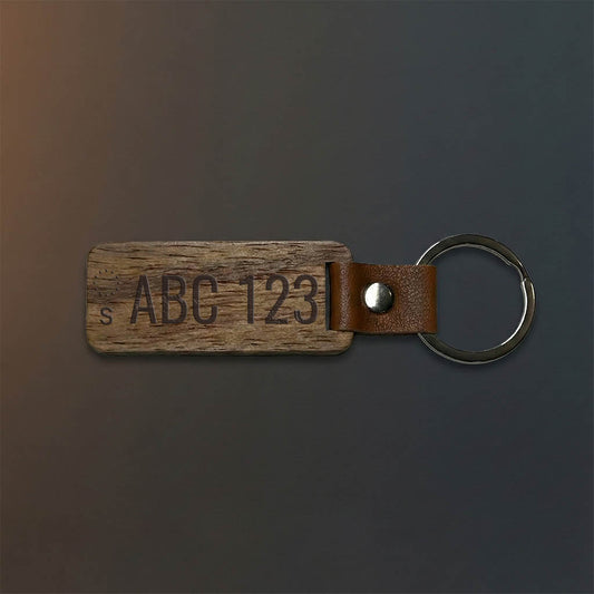 Nyckelring med eget registreringsnummer