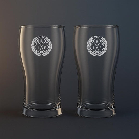 Ölglas med Brynäs motiv