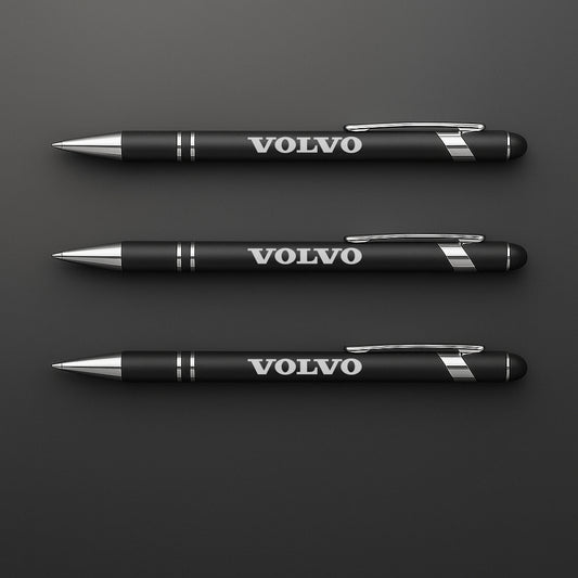 Pennor med Volvo motiv