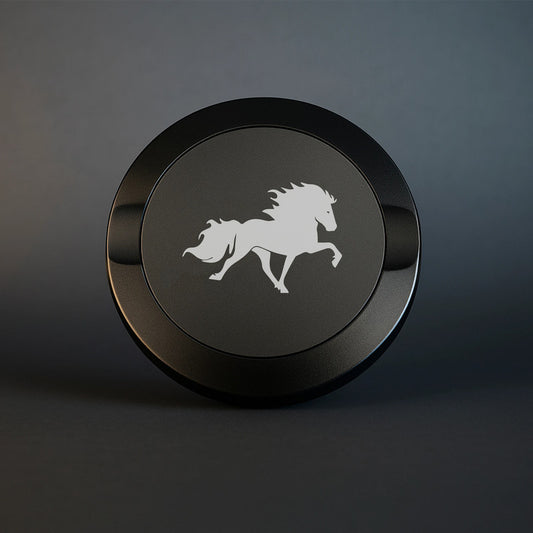 Snusdosa med Islandshäst motiv