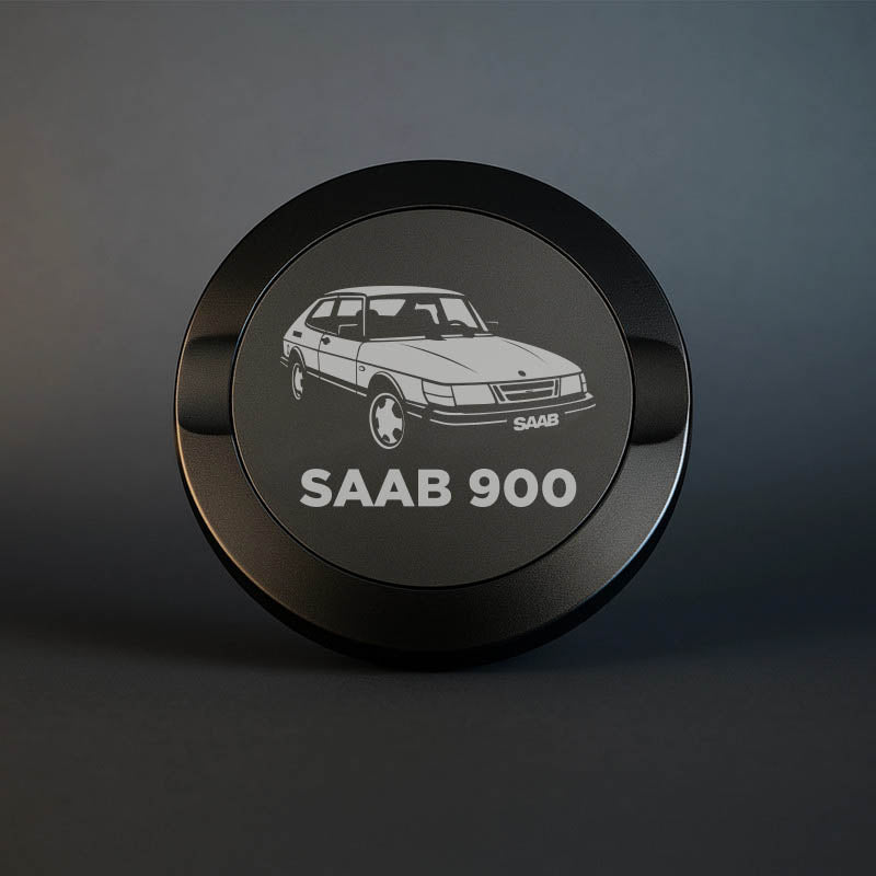 Snusdosa med SAAB 900 motiv