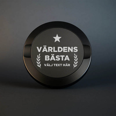 Svart Snusdosa i Metall - Världens bästa