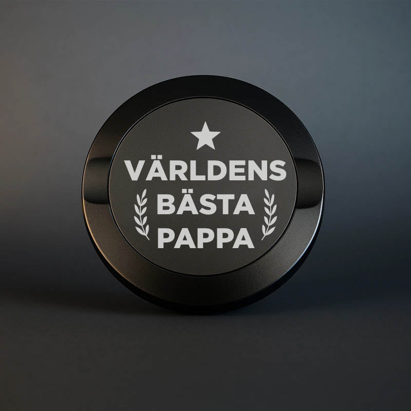 Snusdosa med Världens bästa pappa motiv