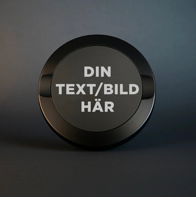 Svart Snusdosa i Metall - Med din egen design