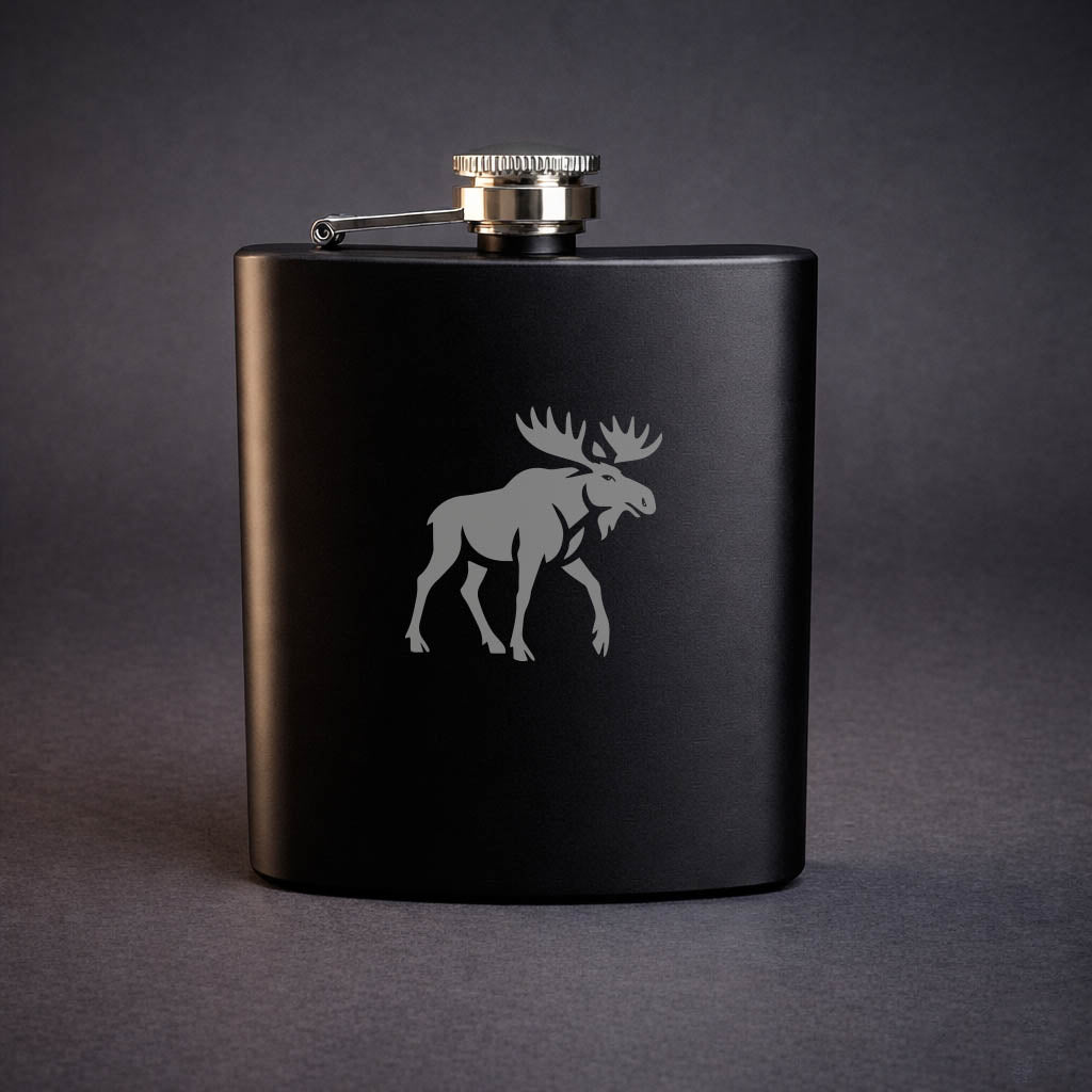 Svart Plunta med Älg motiv