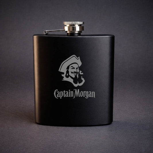Svart Plunta med Captain Morgan motiv