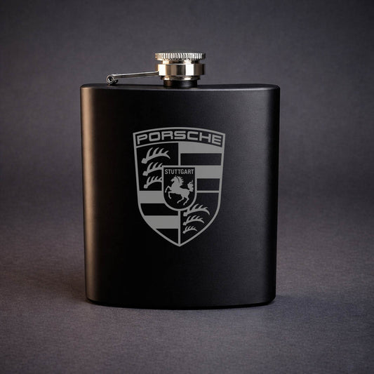 Svart Plunta med Porsche motiv