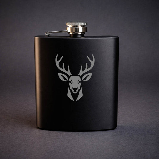 Svart Plunta med Rådjur motiv