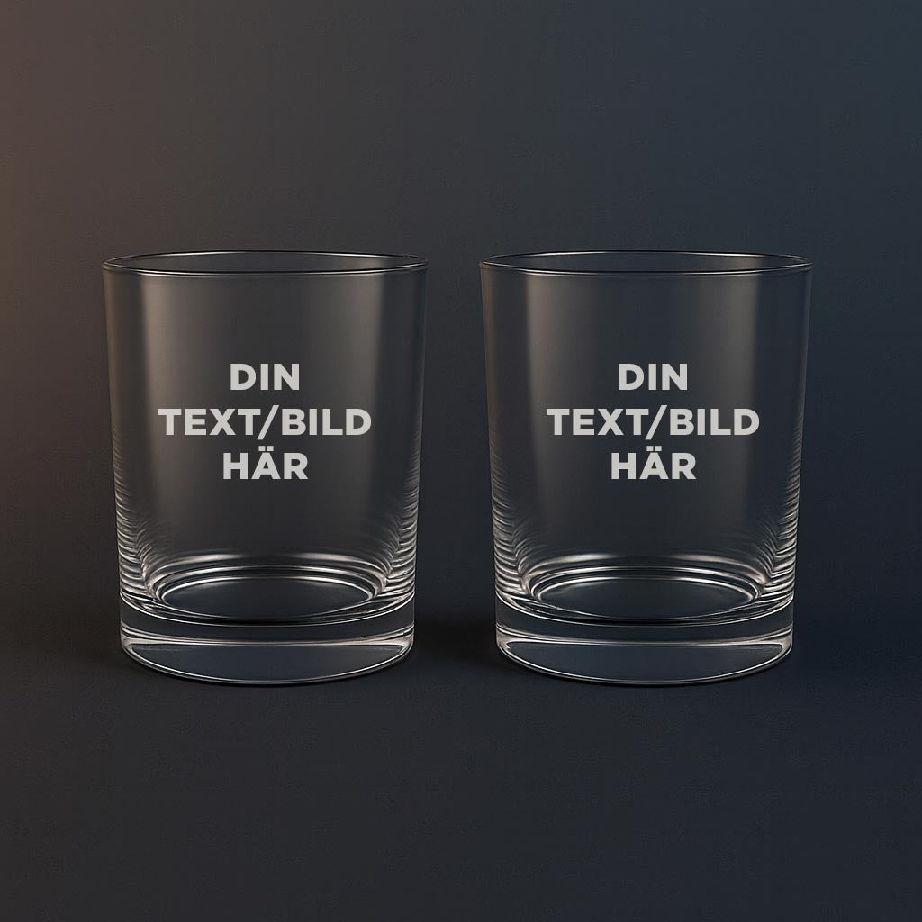 Whiskeyglas med din egen design, bild eller text