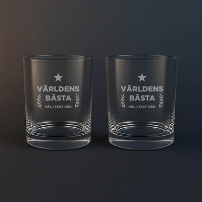 2st Whiskyglas 23cl - Världens bästa
