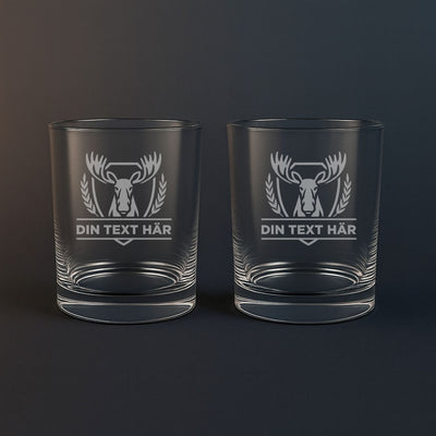 2st Whiskyglas 23cl - Älg