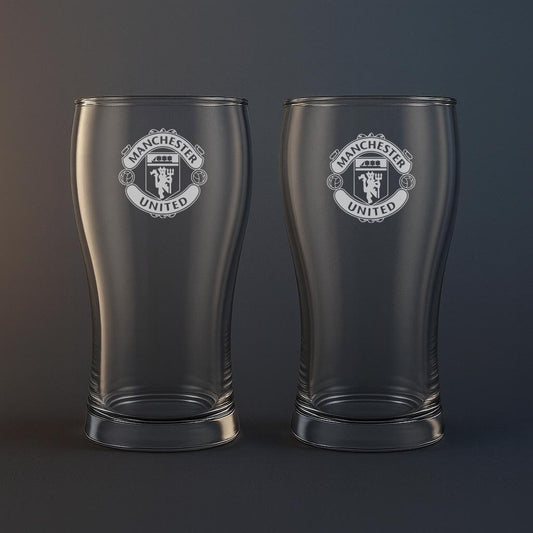 Ölglas med Manchester United motiv