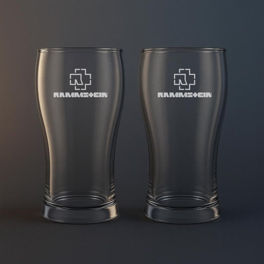 Ölglas med Rammstein motiv