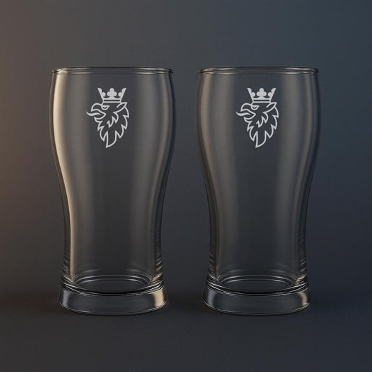 Ölglas med SAAB/Scania motiv