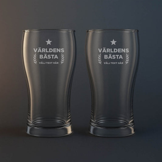 Ölglas med Världens bästa text