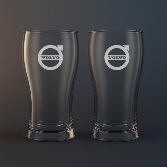 Ölglas med Volvo motiv