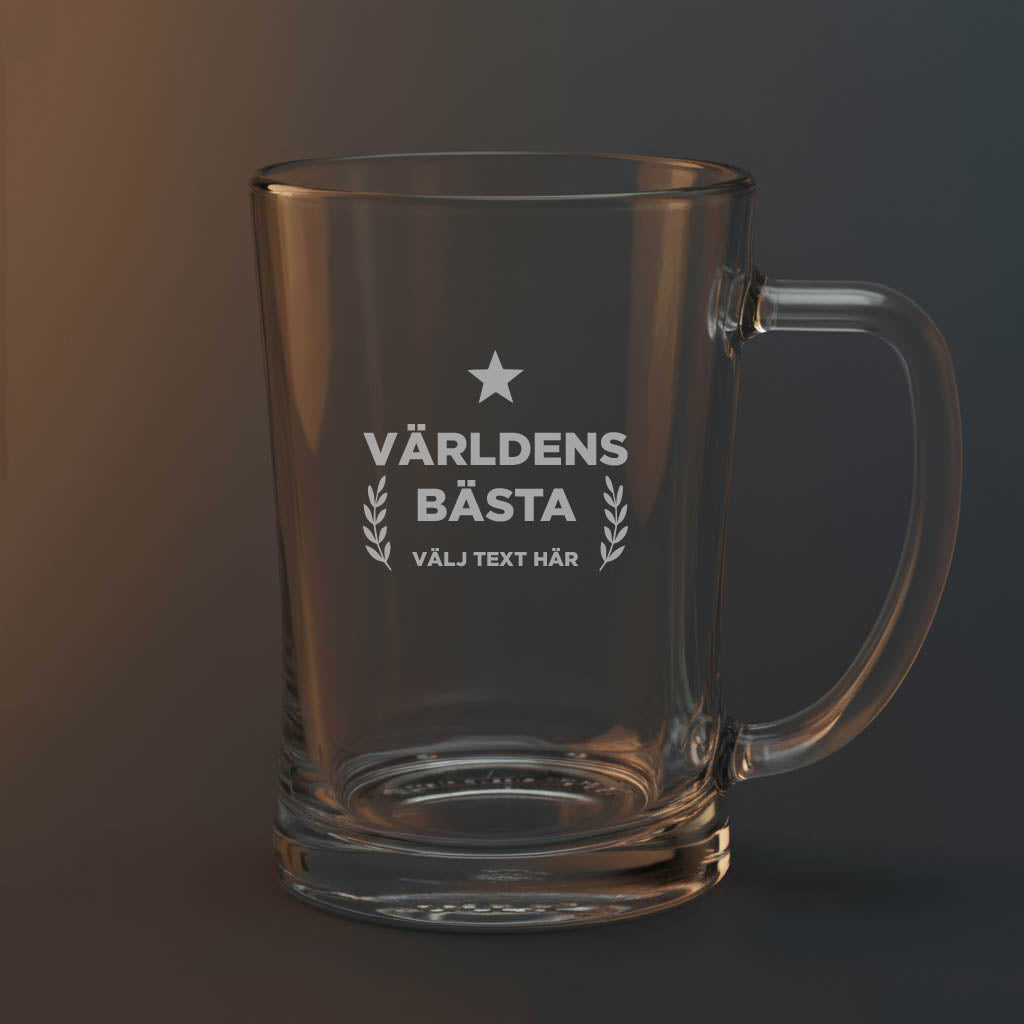Ölsejdel med texten Världens bästa och ett namn